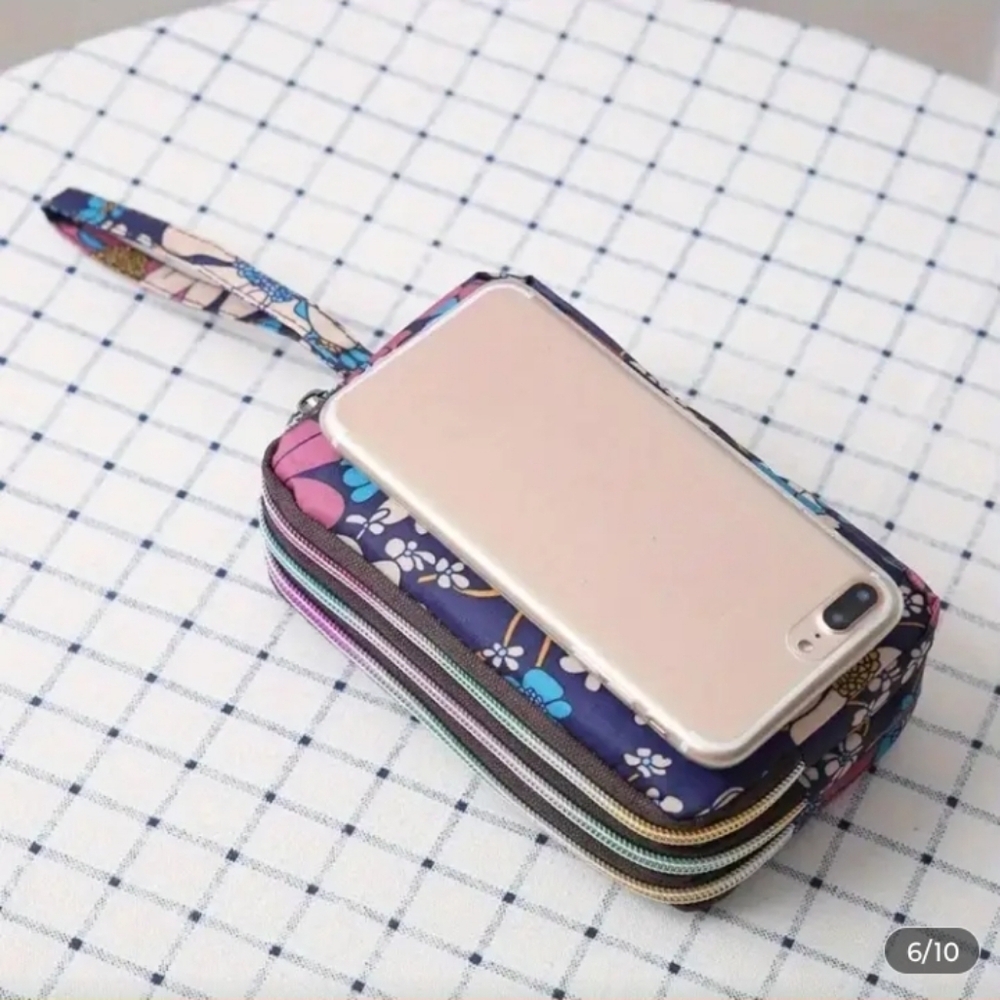 Floral Multi-Functional Wristlet - Picture 6 of 7